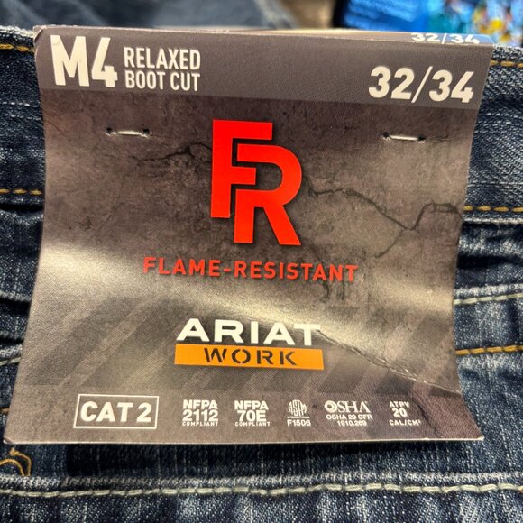 Men’s Ariat M4 relaxed boot cut FR jeans 32x34 brand new with tags - Picture 4 of 8